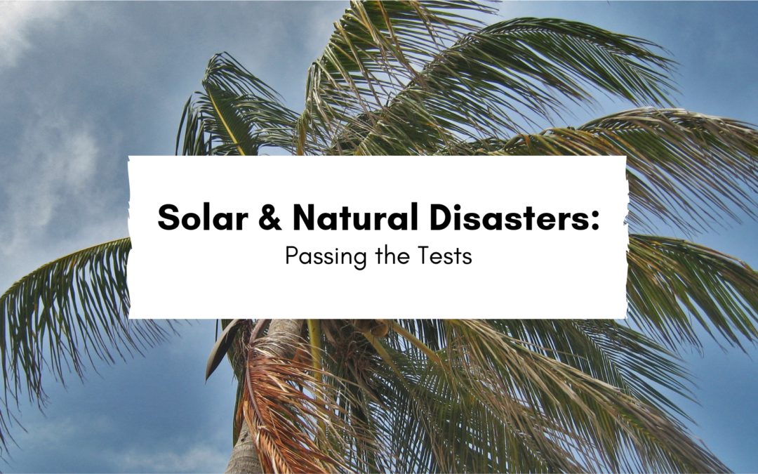 Solar Power Endures Natural Disasters