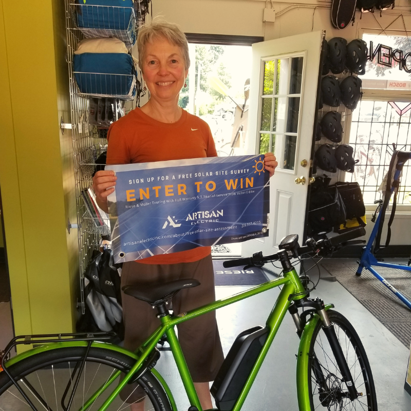 west biking solar energy