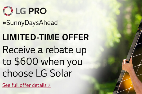 LIMITED TIME OFFER: $600 Rebate On New Solar NeON® R Solar Systems