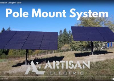 Pole Mount System – 10.22 kW in Vashon, WA.