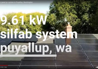 9.61 kW Silfab Solar PV system in Puyallup, Washington