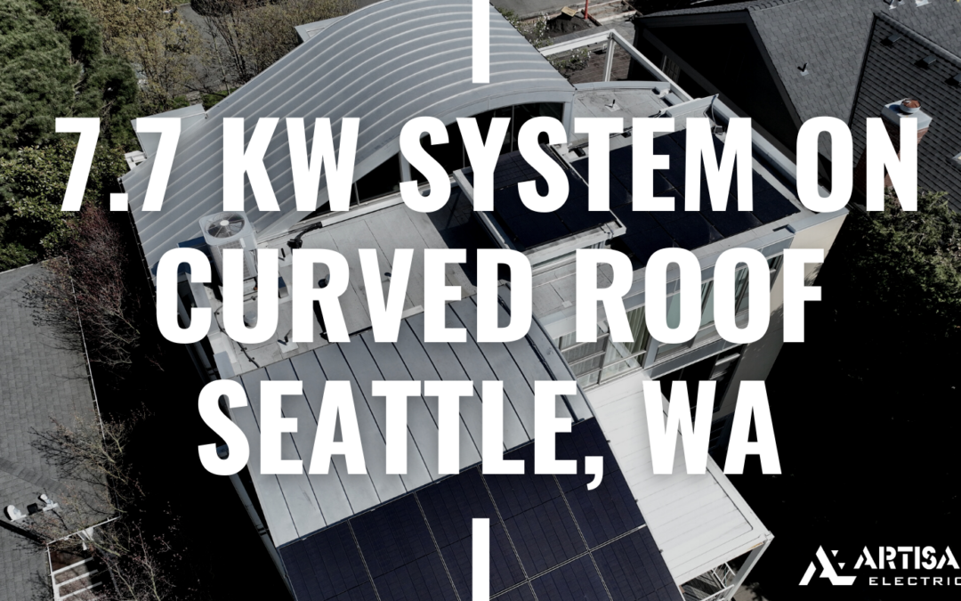 7.7 kW Solar Installation on a Curved Metal Roof in Seattle